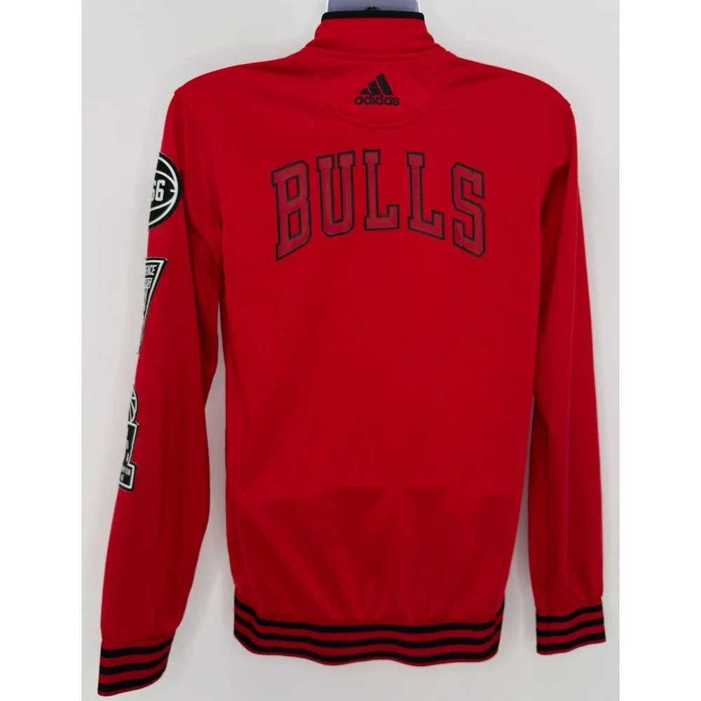 Adidas Chicago Bulls 2015 NBA On Court Warm Up Jacket Mens S Championship